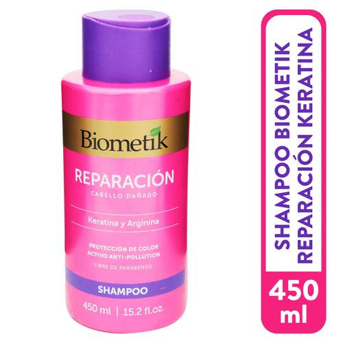 Shampoo Biometik, Reparación Keratina - 450ml