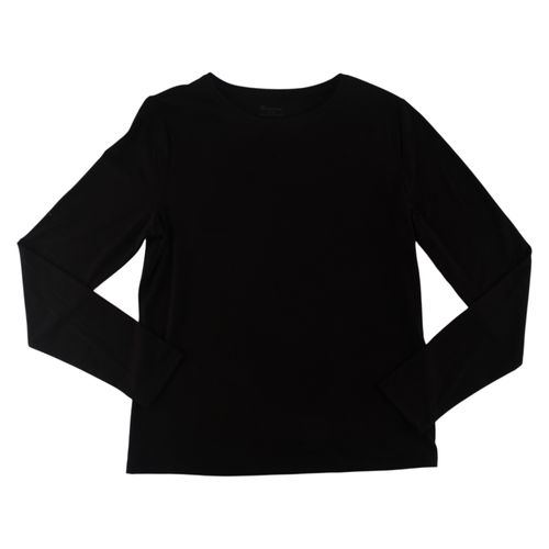 Blusa No Boundaries básica manga larga cuello redondo