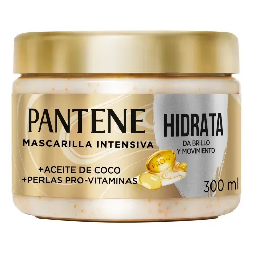 Mascarilla Cabello Pantene Hidrata Brillo Movimiento Aceite Coco - 300 ml