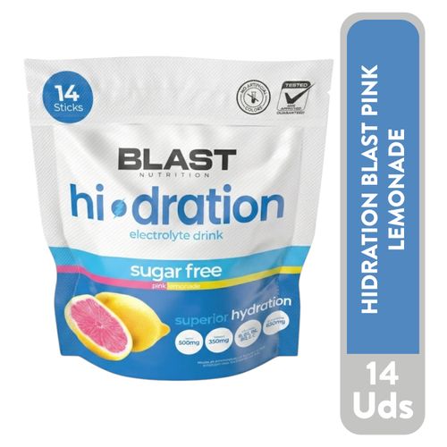 Hidratación Blast Nutrition Pink Lemonade sin azúcar - 14 Uds