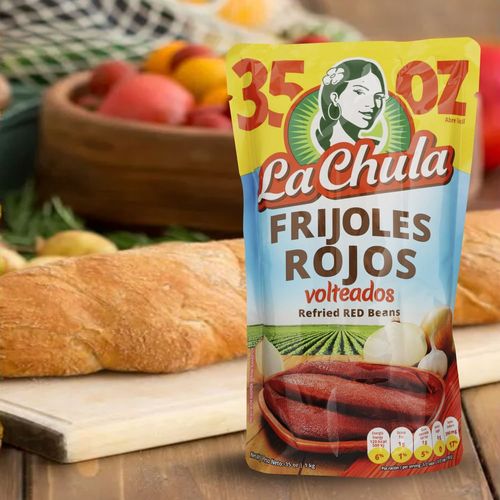 Frijoles La Chula Volteados Rojos - 1000 g
