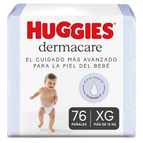 Pañales Huggies Dermacare Etapa 4/XG - 76 Unidades
