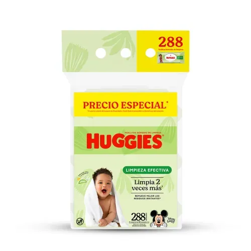 Toallas Húmedas Huggies Limpieza Efectiva - 288 Unidades