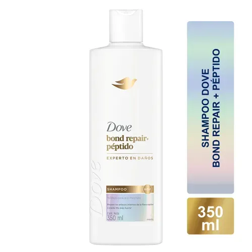 Shampoo Dove Bond repair + peptidos en liquido - 350 ml