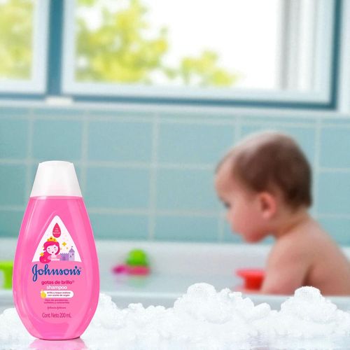 Shampoo Infantil Johnson's Gotas de Brillo - 200 ml