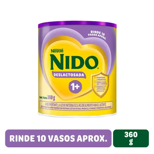 Alimento Complementario NIDO® 1+ Deslactosada - Lata 360g
