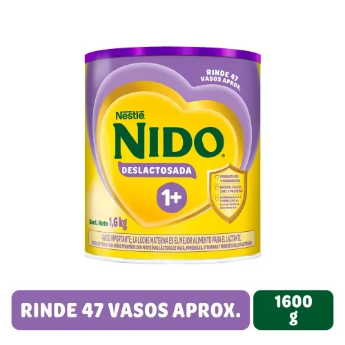Alimento para niños Nido® 1+, Deslactosada Lata -1.6kg