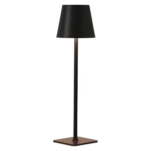 Lámpara recargable Home Trends set 2 piezas negra 38 cm