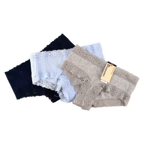 Bikini para dama No Boundaries de encaje - 3 Pack