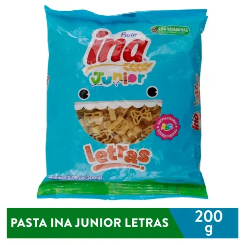 Pasta Alimenticia Ina Letras De 200g