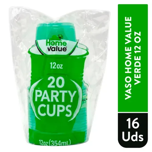 Vaso Home Value Verde 16 Ea