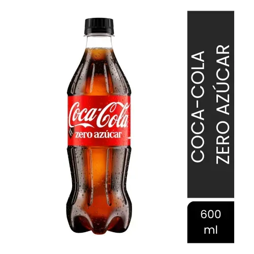 Gaseosa Coca Cola Zero Azúcar - 600ml
