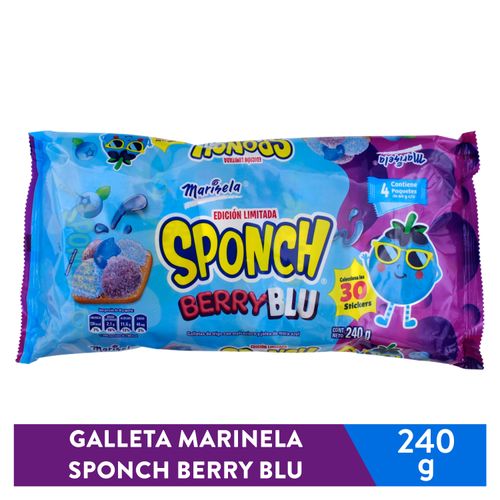 Galleta Sponch Berry Blu 240 Gr