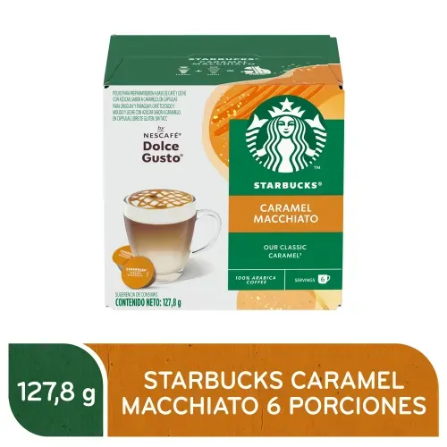 Café Starbucks Dolce Gusto Caramel Macchiato 12 Cápsulas - 127,8 g