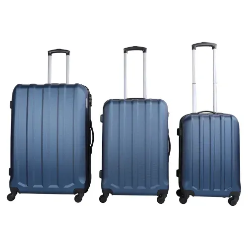 Set de maletas Mainstays con rodines color azul - 3 Pzas