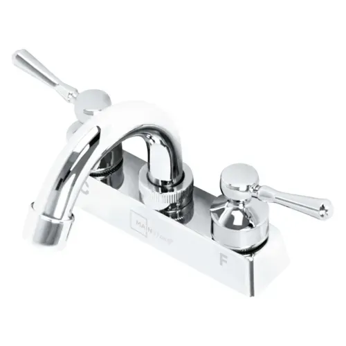 Mezcladora Para Lavabo Mainstays Acero Inoxidable Cuello Curvo - 4 Pulgadas