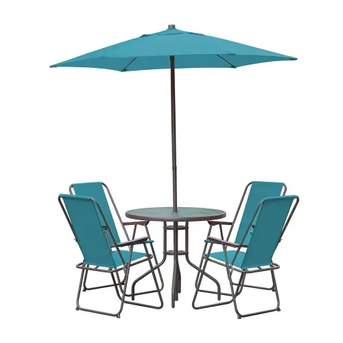 Set de comedor Mainstays color aqua - 6 Pzas