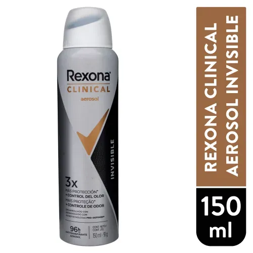 Antitranspirante en aerosol Rexona clinical invisible - 150 ml