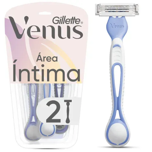 Máquina Afeitar Mujer Gillette Venus Íntima Zona Íntima - 2 Uds
