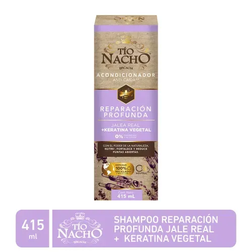 Acondicionador  Tío Nacho Reparación Profunda Jalea Real + Keratina Vegetal - 415 ml