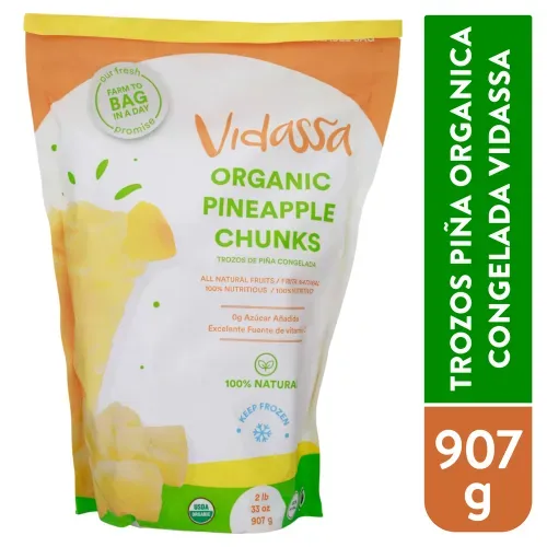 Piña Orgánica Vidassa Congelada - 2 lb