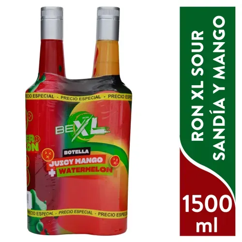 2pck Xl Sour Waterm m Juicy Mang 1500 ml