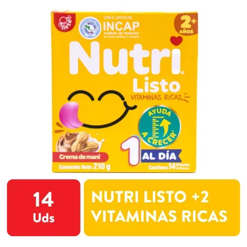 Nutri Listo Vitaminas Rica Etapa2 210gr