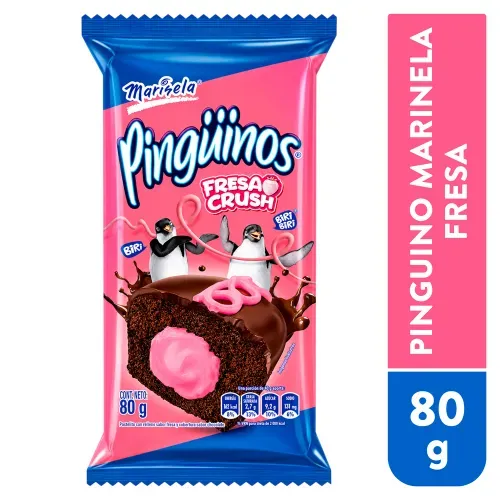 Pinguinos Marinela Fresa 80 g