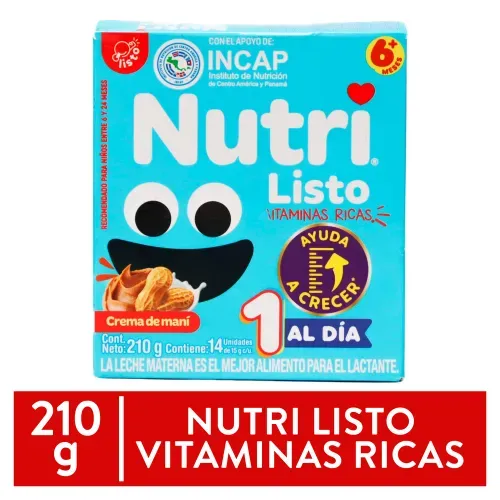 Nutri Listo Vitaminas Rica Etapa1 210gr