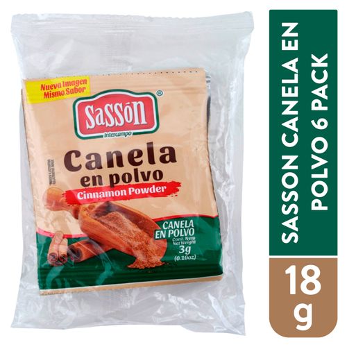 Canela Sasson En Polvo 6 Pack - 18 g