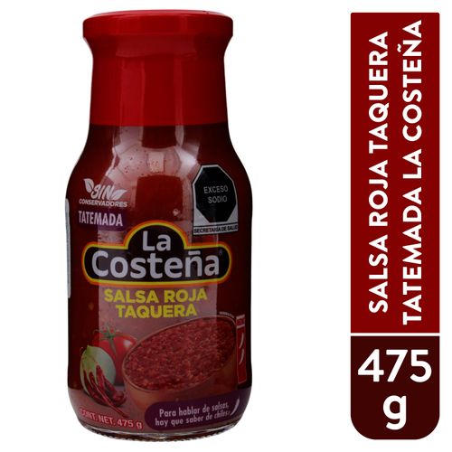 Salsa La Costeña roja taquera -475 g