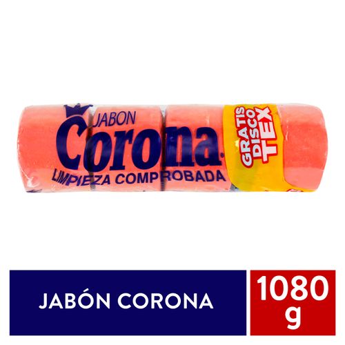 Jabón de Lavanderia Corona Economico 3 Unidades - 1080 g