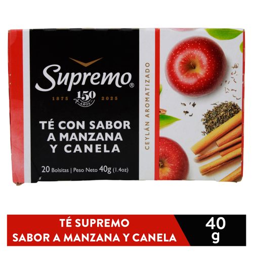 Té Supremo Sabor A Manzana Canela - 40 g