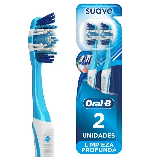 Cepillo Dientes Oral-B 5 Acciones Cerdas Suaves Inteligentes - 2 Uds