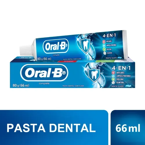 Pasta Dental Oral-B Complete 4en1 Con Flúor - 66 ml