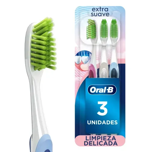 Cepillo Dientes Oral-B Encías Detox Cerdas Extra Suaves - 3 Uds