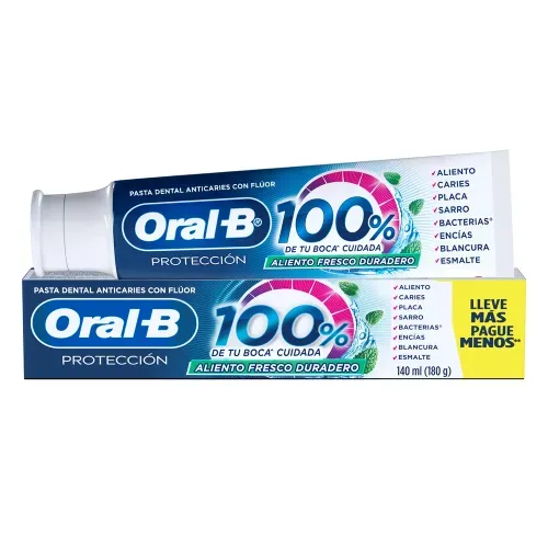Pasta Dental Oral-B Protección 100% De Tu Boca Cuidada - 140 ml