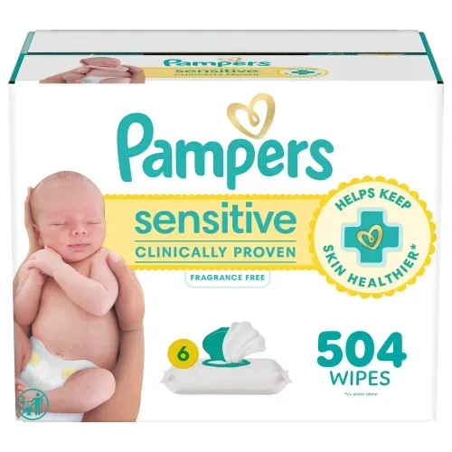 Toallitas Húmedas Pampers Sensitive Libre De Perfume - 504 Uds