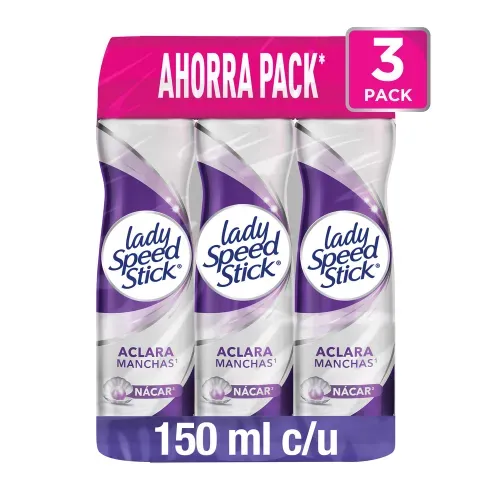 Desodorante antitranspirante Lady Speed Stick derma 3 pack - 150 ml