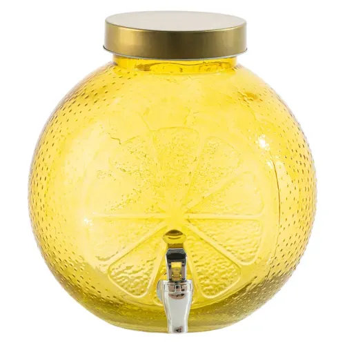Dispensador de vidrio Mainstays forma limón - 5 L