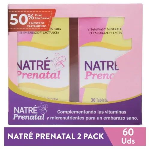 Natre Prenatal 30 Tableta 2pack Unidad