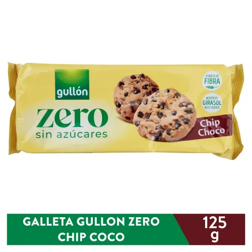 Galleta Gullon Chip Choco Sin Azúcar - 125 g
