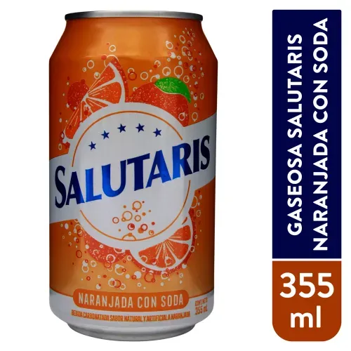 Gaseosa Salutaris Naranjada Lata - 355 ml