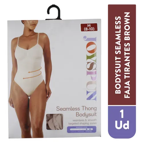 Bodysuit seamless de tirantes Joyspun color café