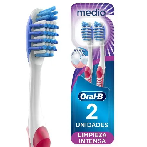 Cepillo Dientes Oral-B Radiant Cerdas Medias - 2 Uds
