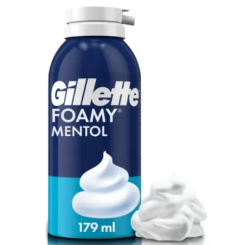 Espuma Afeitar Gillette Foamy Mentol Sensación Refrescante - 179 ml