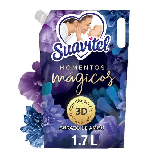 Suavizante Suavitel de Telas Momentos Mágicos Abrazo de Amor - 1.7L