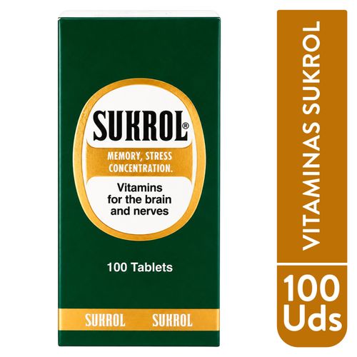 Tabletas Vitaminas Sukrol - 100 Unidades