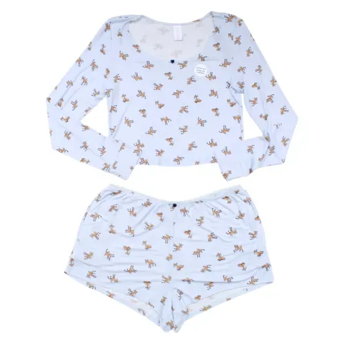 Set de pijama No Boundaries corto para dama