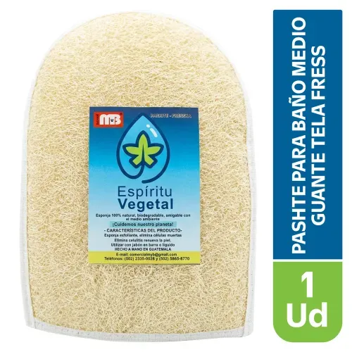 Pashte Fresska Para Baño Medio Guante Tela - 1 Unidad
